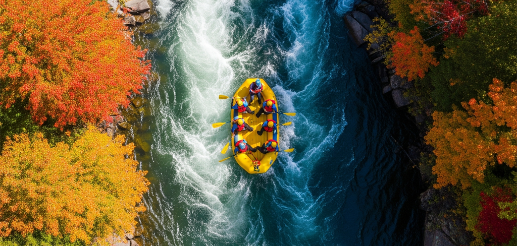 Rafting Fall Foliage Poconos